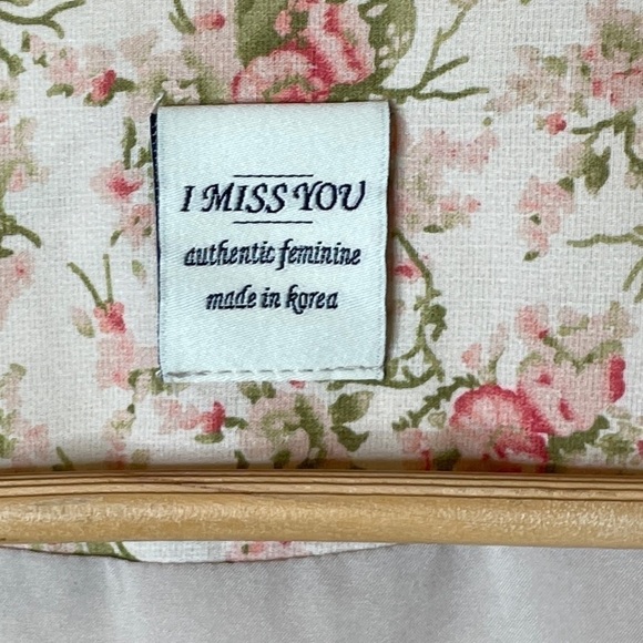 Floral Puff Sleeve Korean Wrap Dress OS / S - Picture 10 of 16